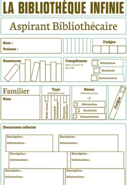 La Bibliothèque Infinie - Jeu de Rôle Solo