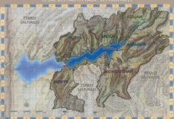 Laelith - Poster Carte des Provinces du Haut-Lac