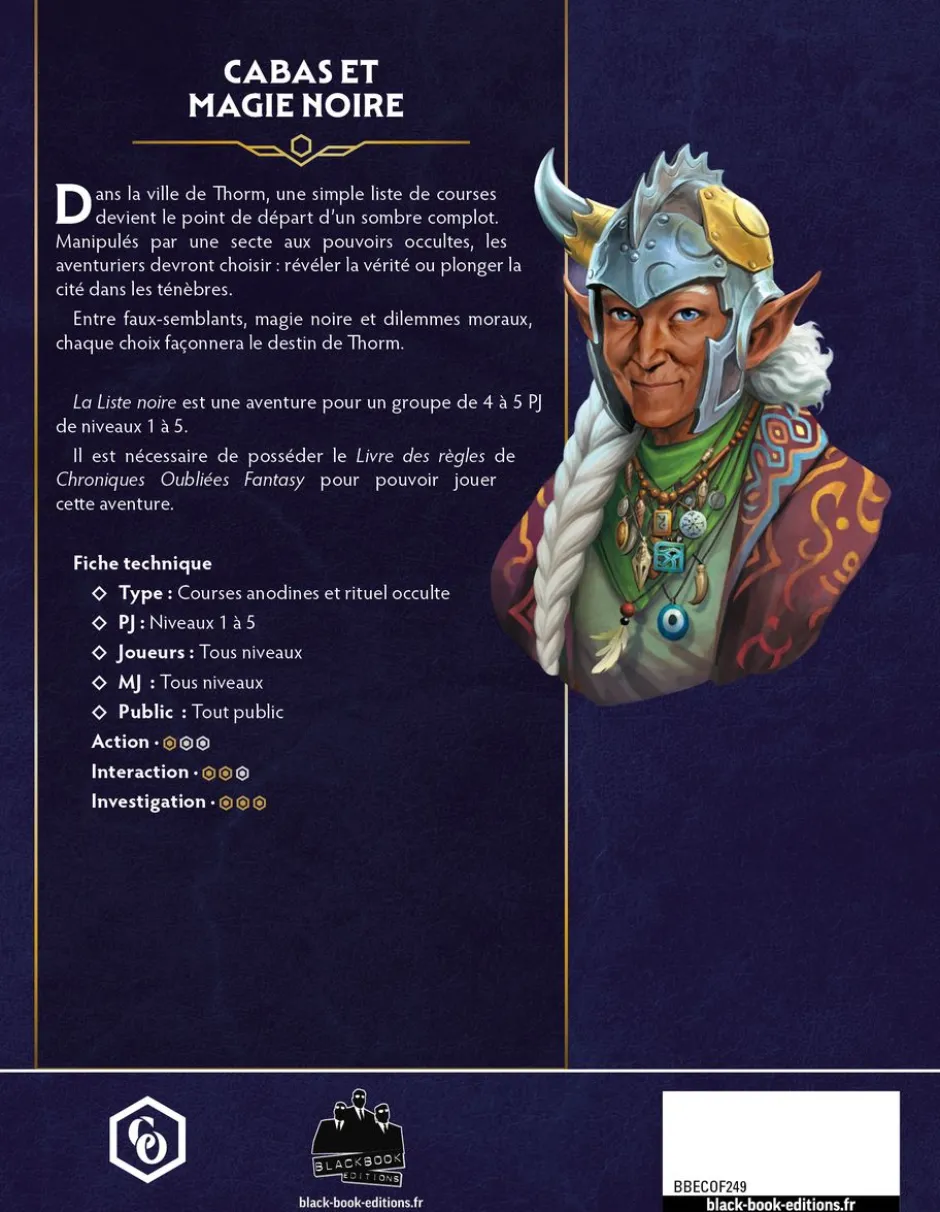 La liste noire - Chroniques Oubliées 2ème Edition