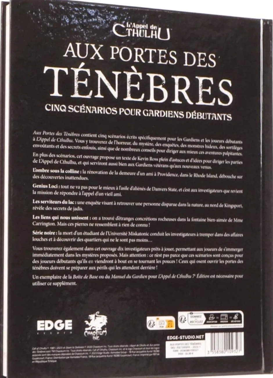 L'Appel de Cthulhu : Aux Portes des Ténèbres