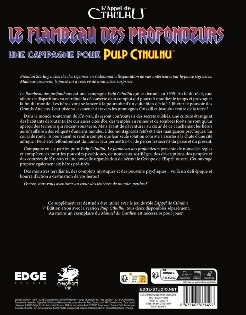 L'Appel de Cthulhu : Le flambeau des profondeurs