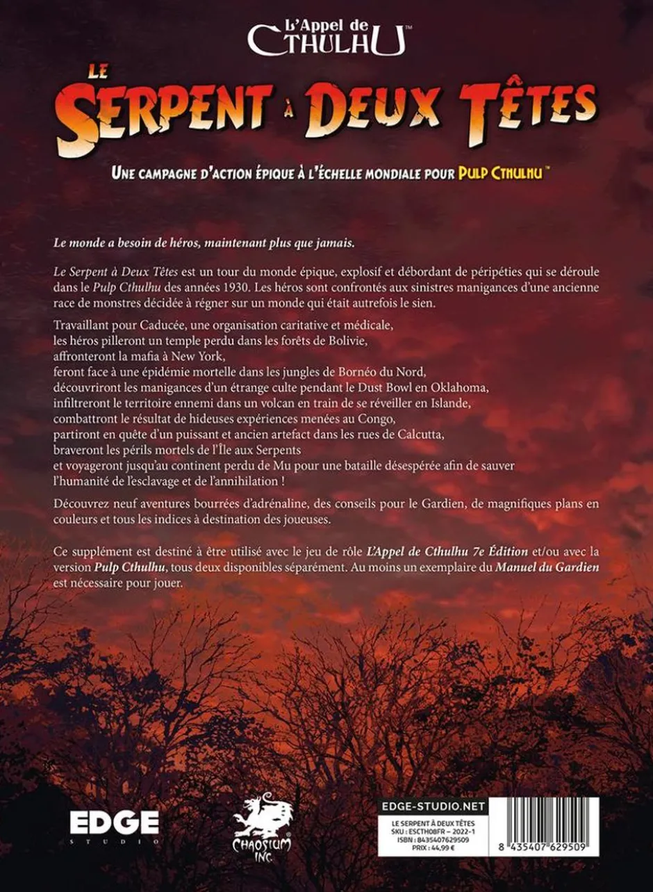 L'Appel de Cthulhu : Le serpent à deux têtes