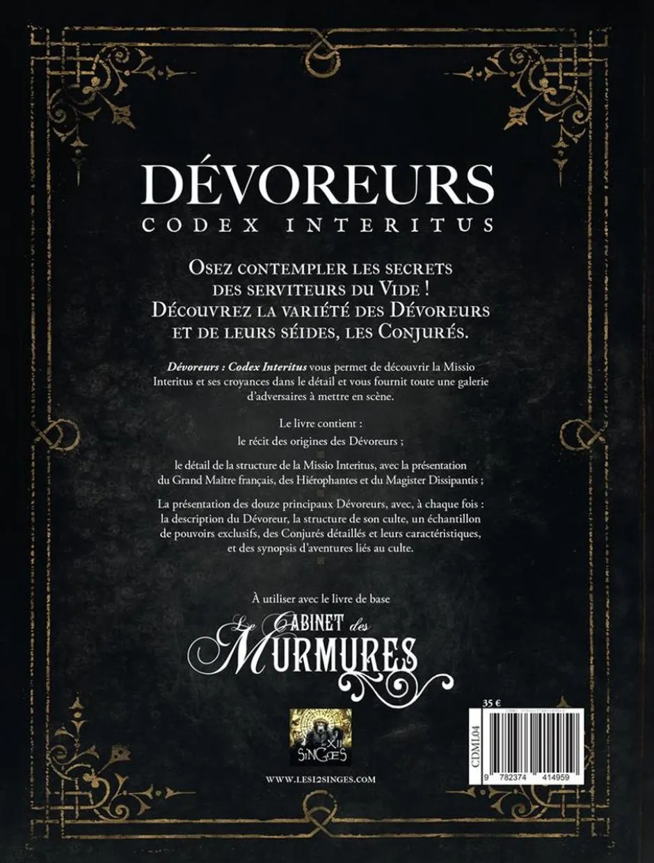Le Cabinet des Murmures : Dévoreurs - Codex Interitus