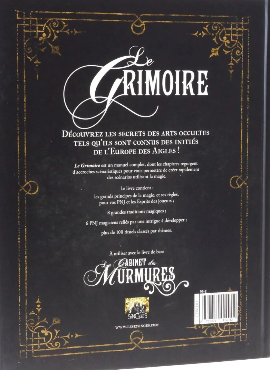 Le Cabinet des Murmures : Le Grimoire