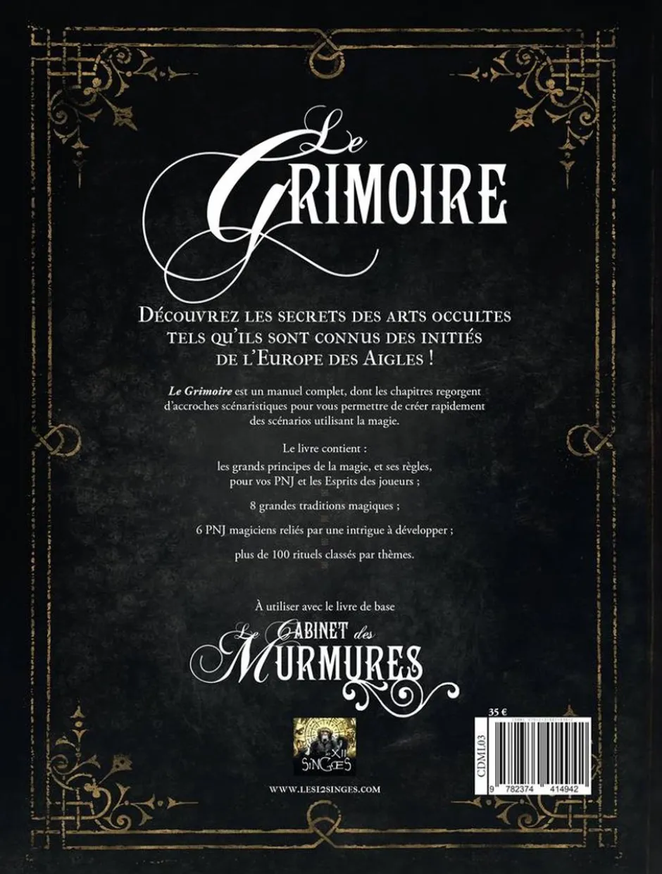 Le Cabinet des Murmures : Le Grimoire