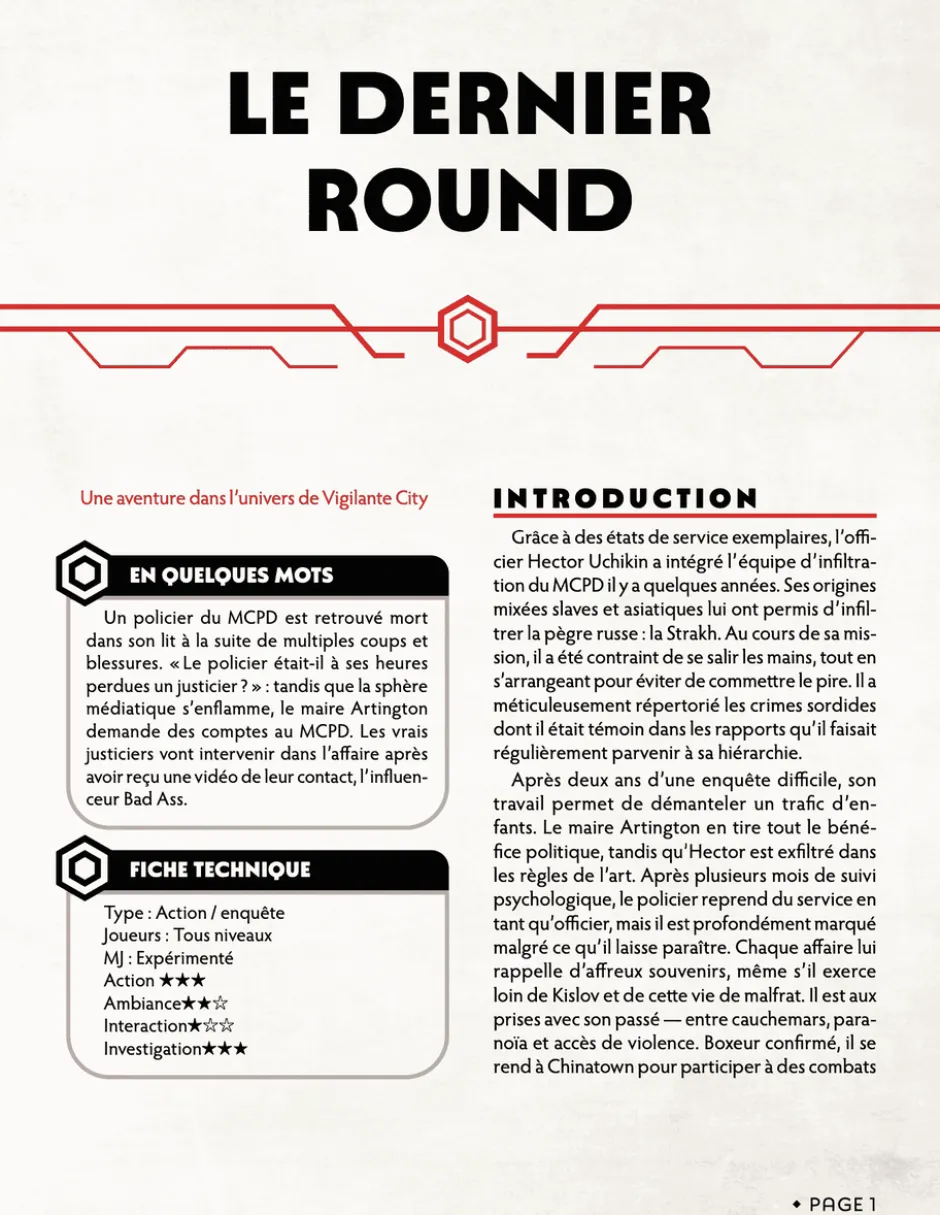 Le dernier round - Chroniques Oubliées Contemporain 2ème édition