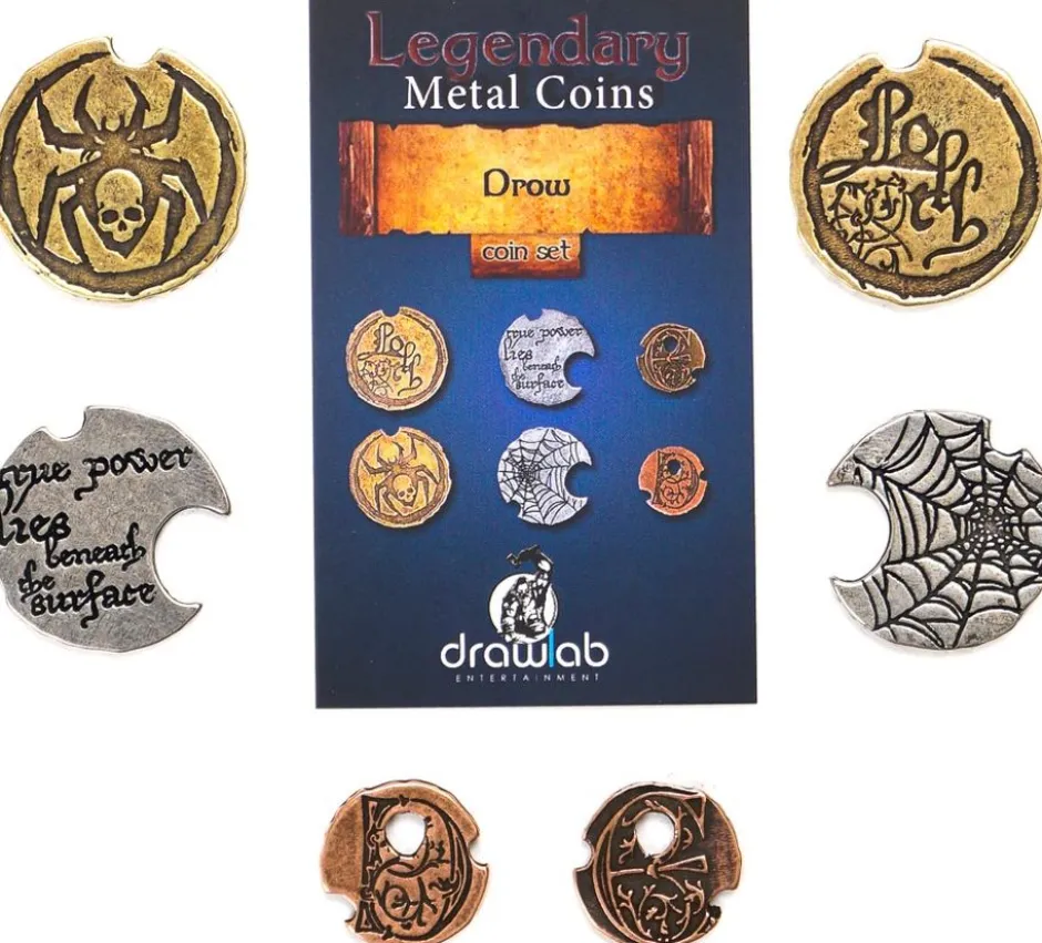 Legendary Metal Coins - Drow Coin Set