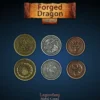 Legendary Metal Coins - Forged Dragon Coin Set