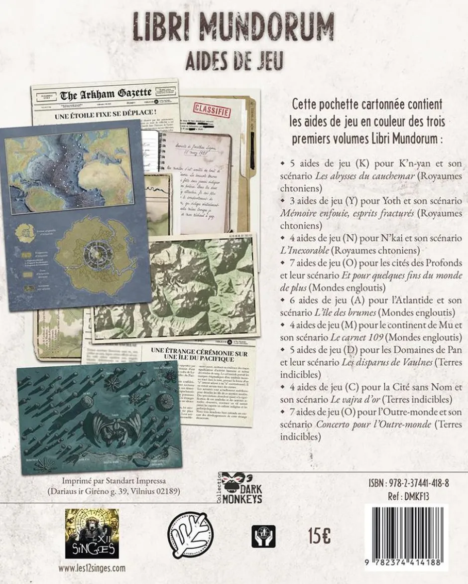 Libri Mundorum : Aides de jeu