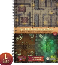 Livre plateau de jeu : Cartes de Bataille Épiques Donjon Taille L