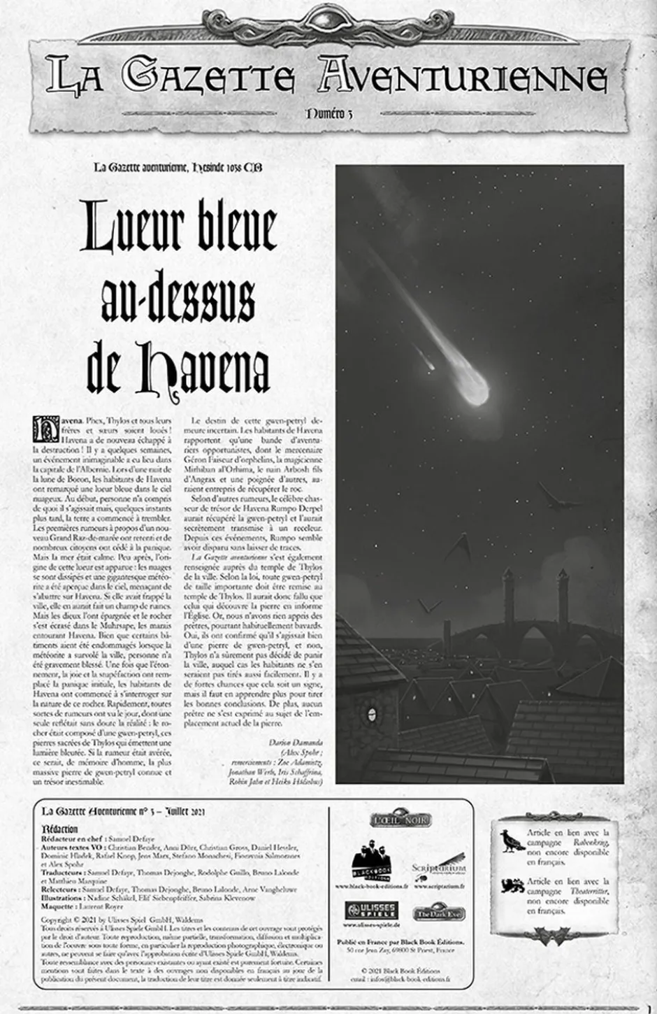 L'Oeil noir - Gazette Aventurienne n°3