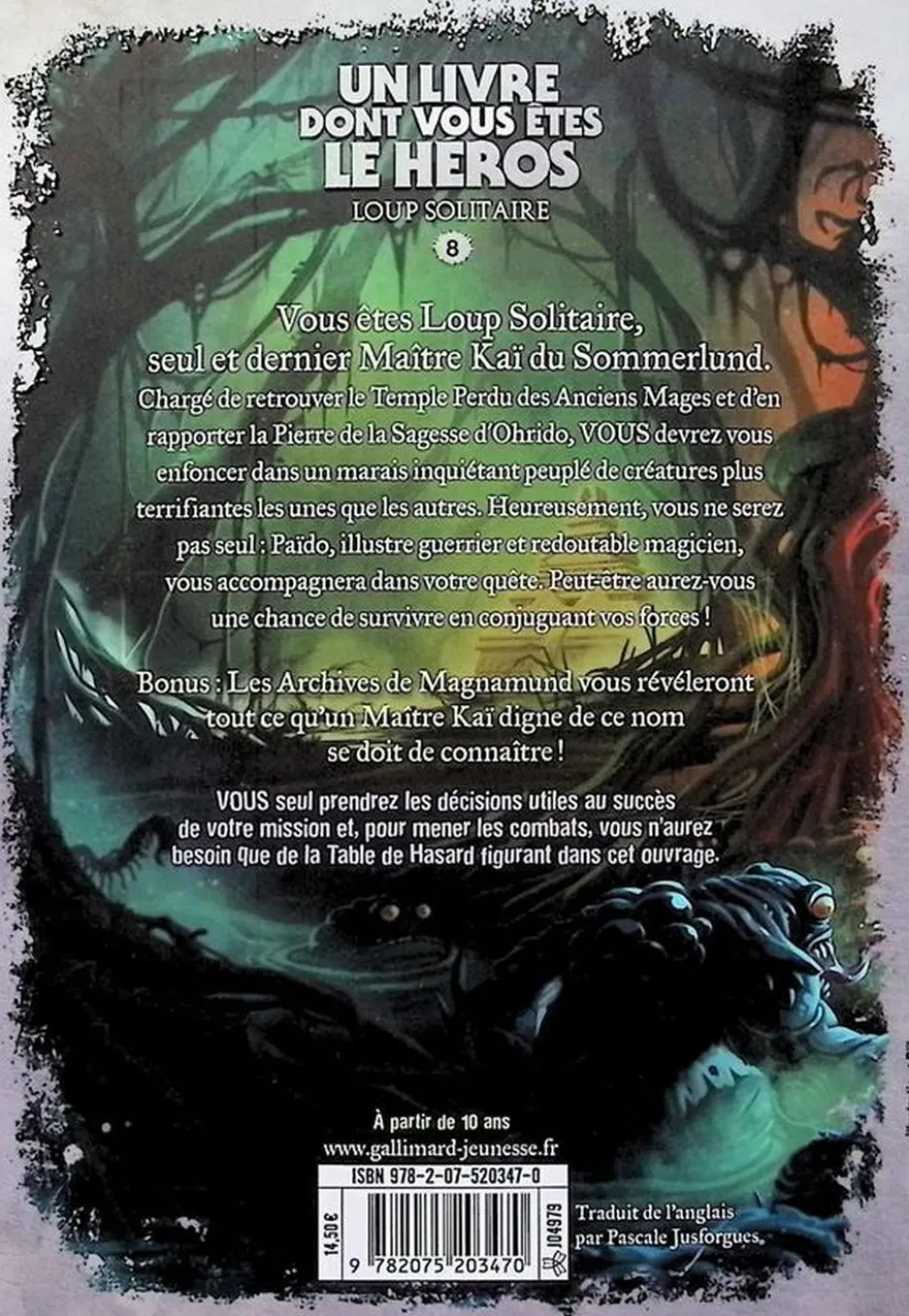 Loup Solitaire 08 : Dans l'enfer de la jungle (Grand format)