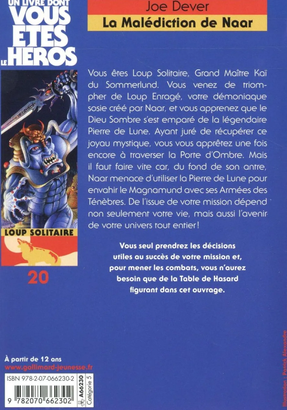 Loup Solitaire 20 : La malédiction de Naar