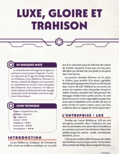 Luxe, gloire et trahison - Chroniques Oubliées Contemporain 2ème édition