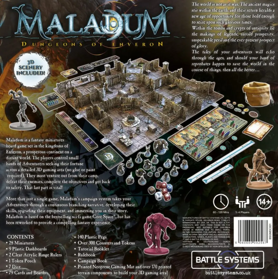 Maladum: Dungeons of Enverron(Boite de base) VF