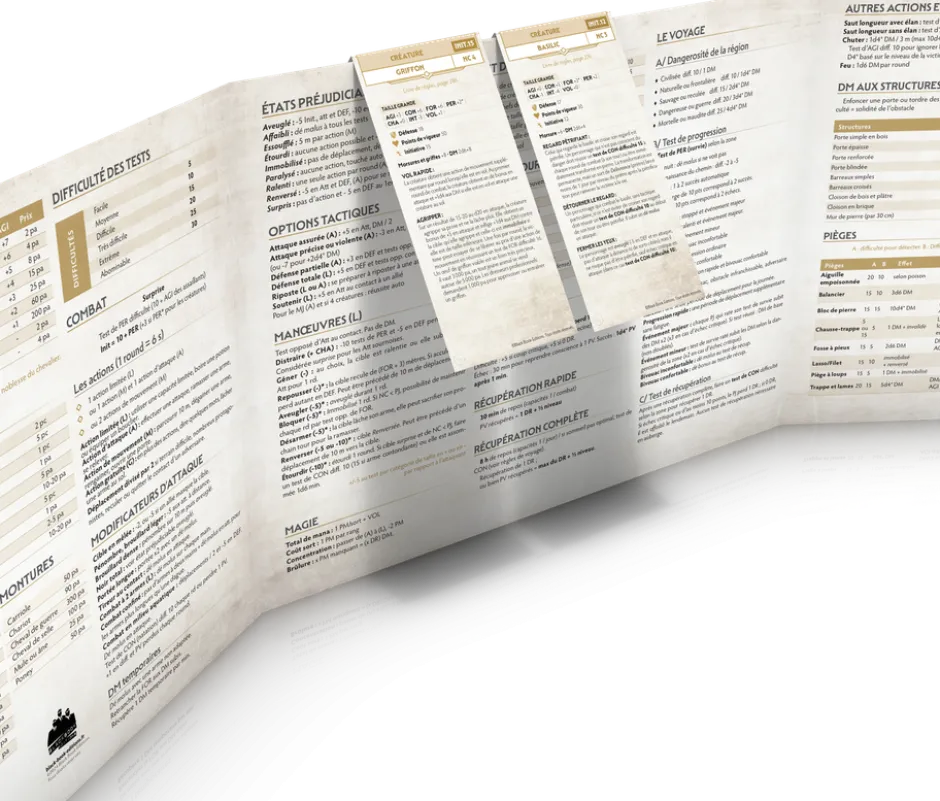 Mémentos de PNJ + monstres Calice T1 - Chroniques Oubliées 2ème Edition