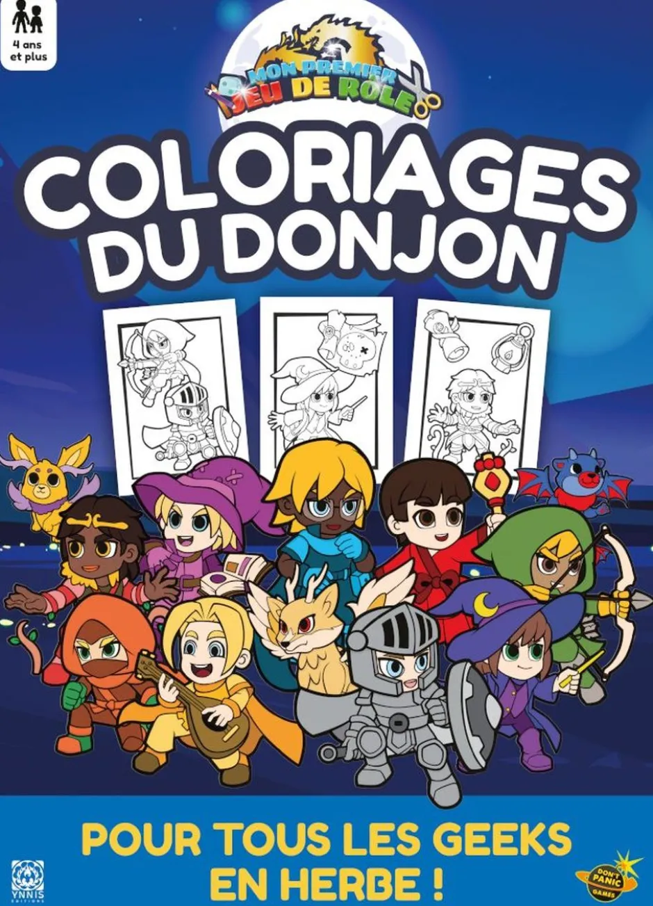 Mon premier jeu de rôle : Coloriages du donjon