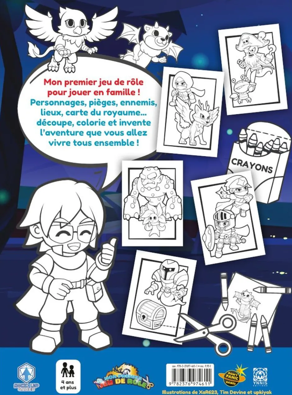 Mon premier jeu de rôle : Coloriages du donjon