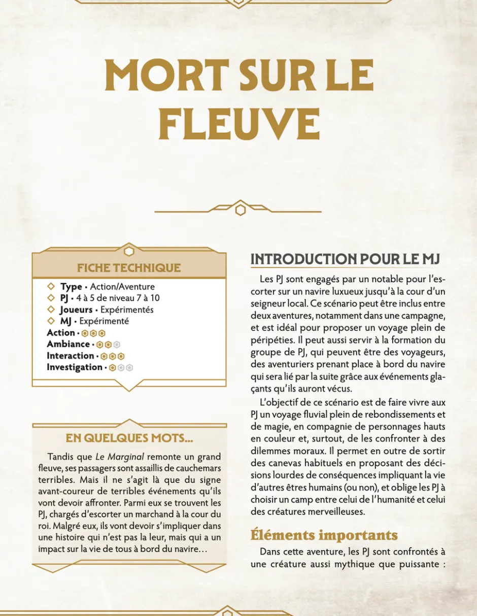 Mort sur le fleuve - Chroniques Oubliées 2ème Edition