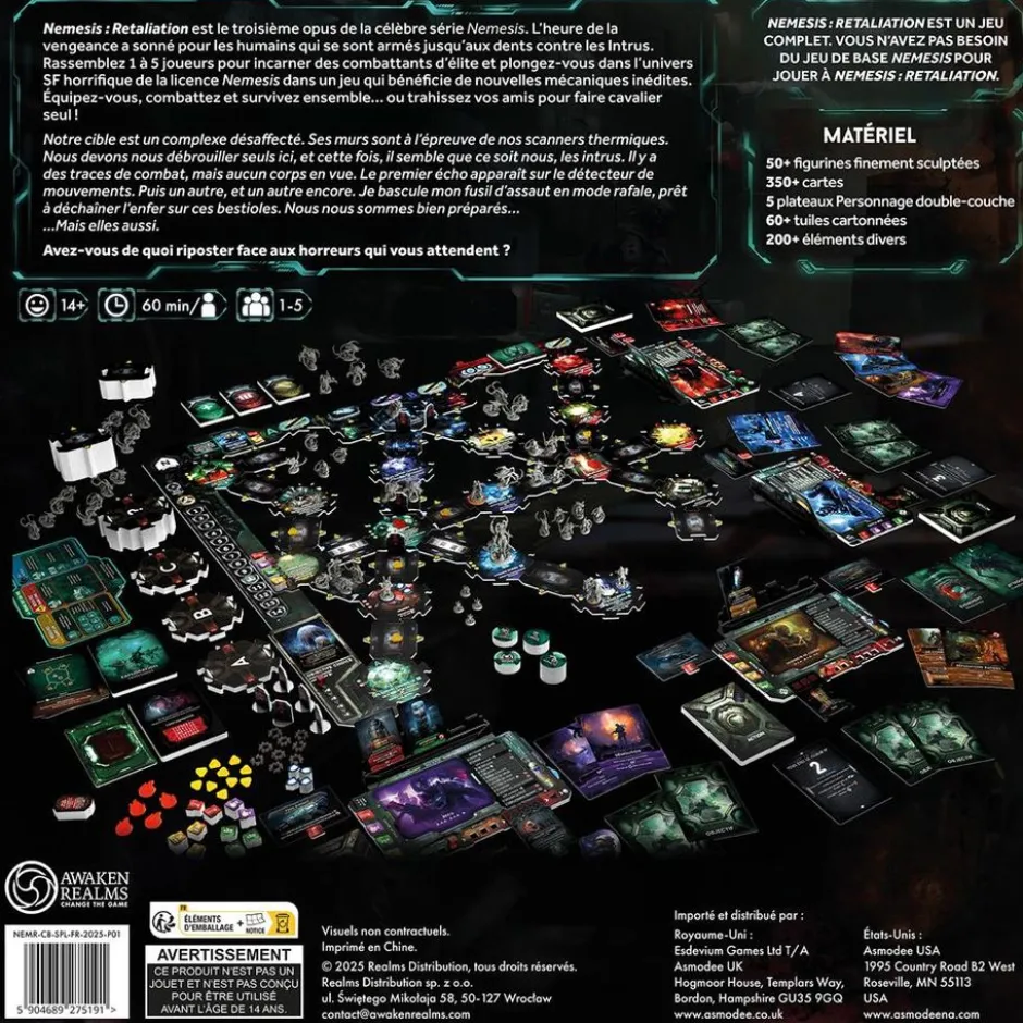 Nemesis Retaliation : Boite de Base