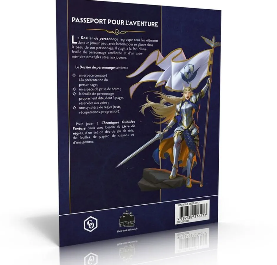 Pack de 5 Dossiers de personnage - Chroniques Oubliées 2ème Edition