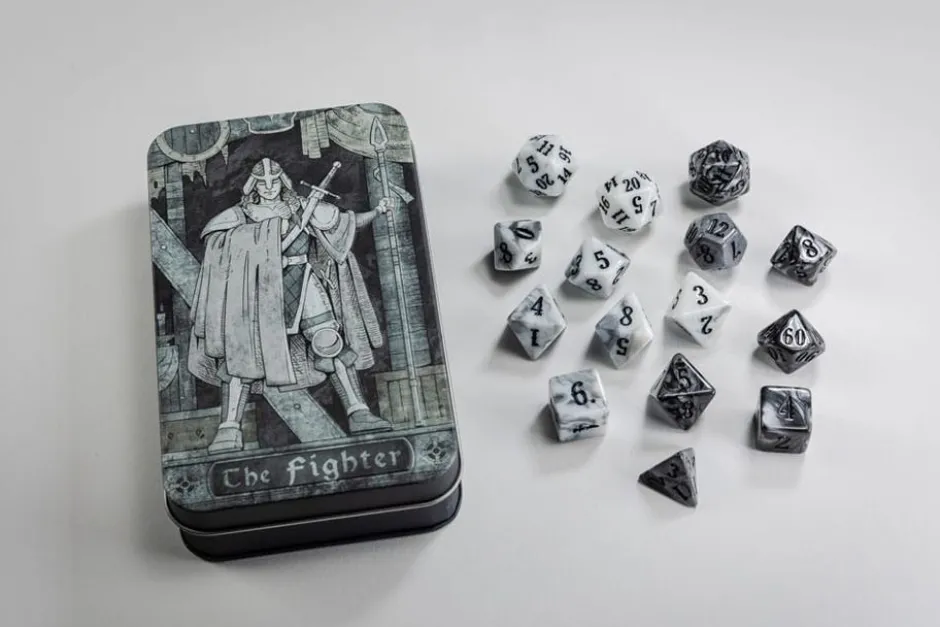 Pack de 15 dés Character Class Classic RPG Fighter