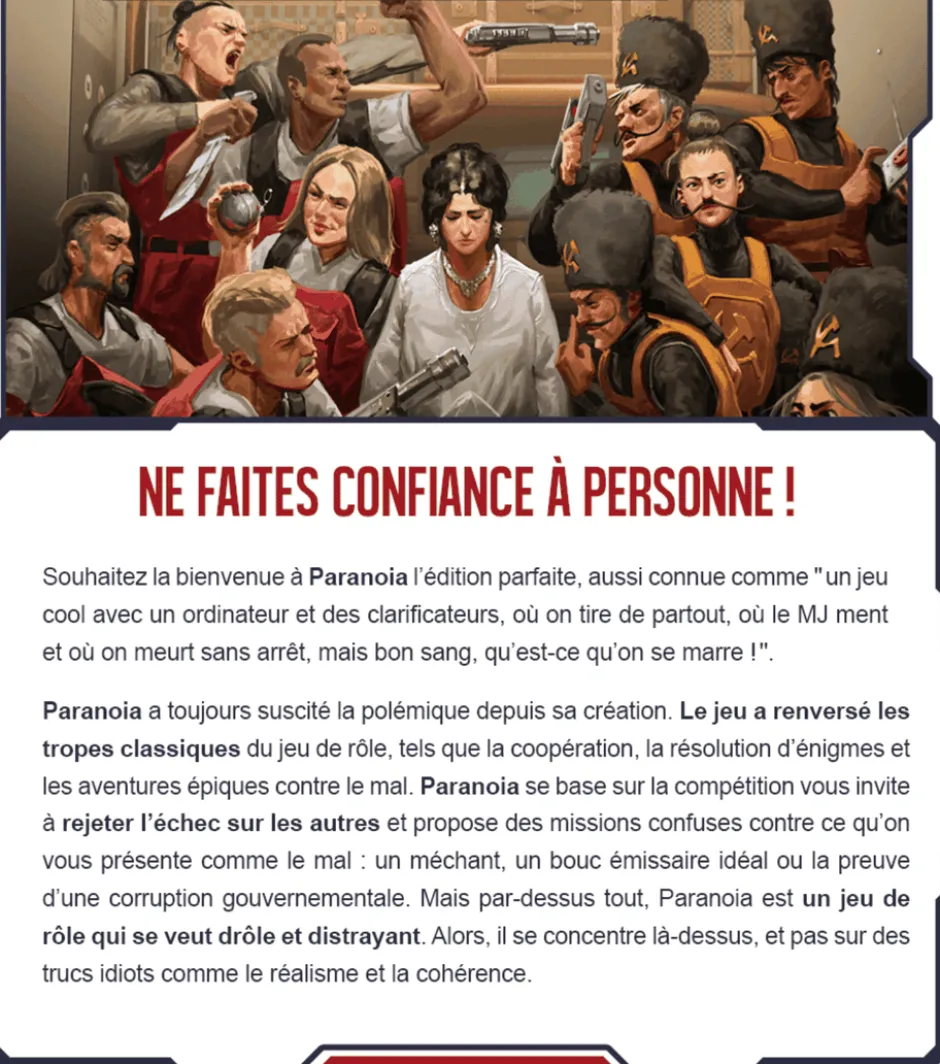 Paranoia : Le Manuel du Complice