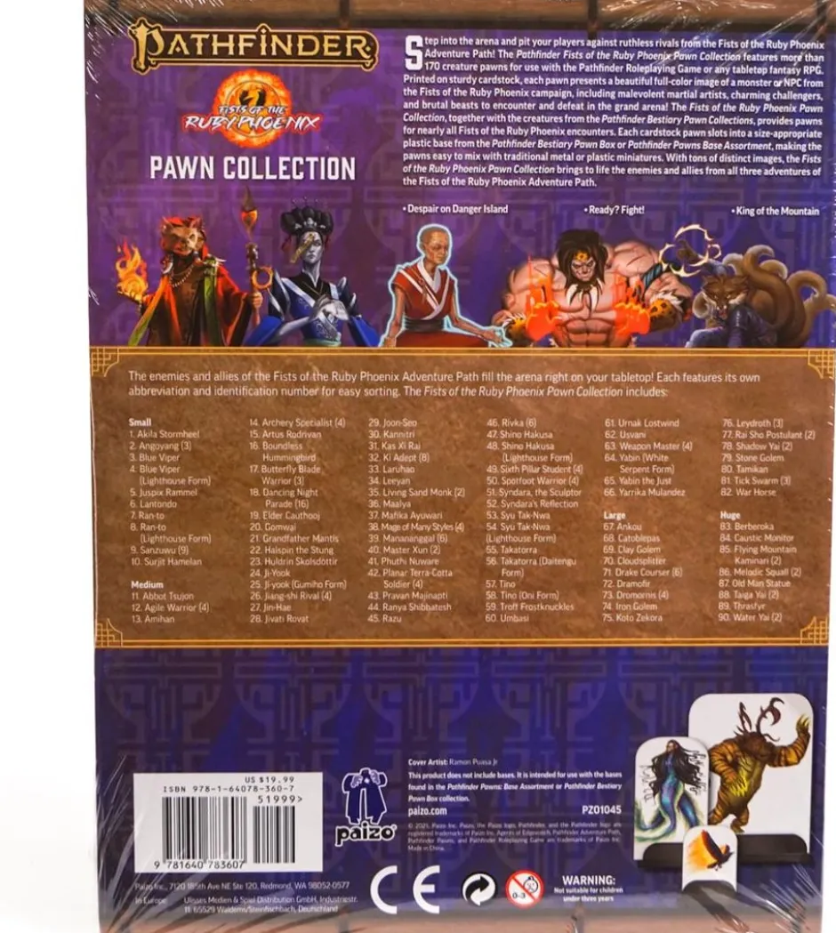 Pathfinder 2E: Fists of the Ruby Phoenix Pawn Collection