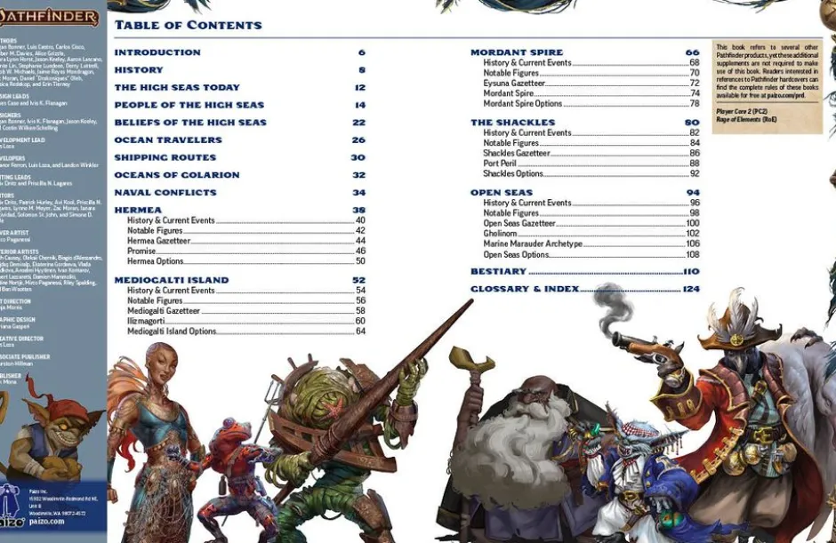 Pathfinder 2E: Lost Omens High Seas VO