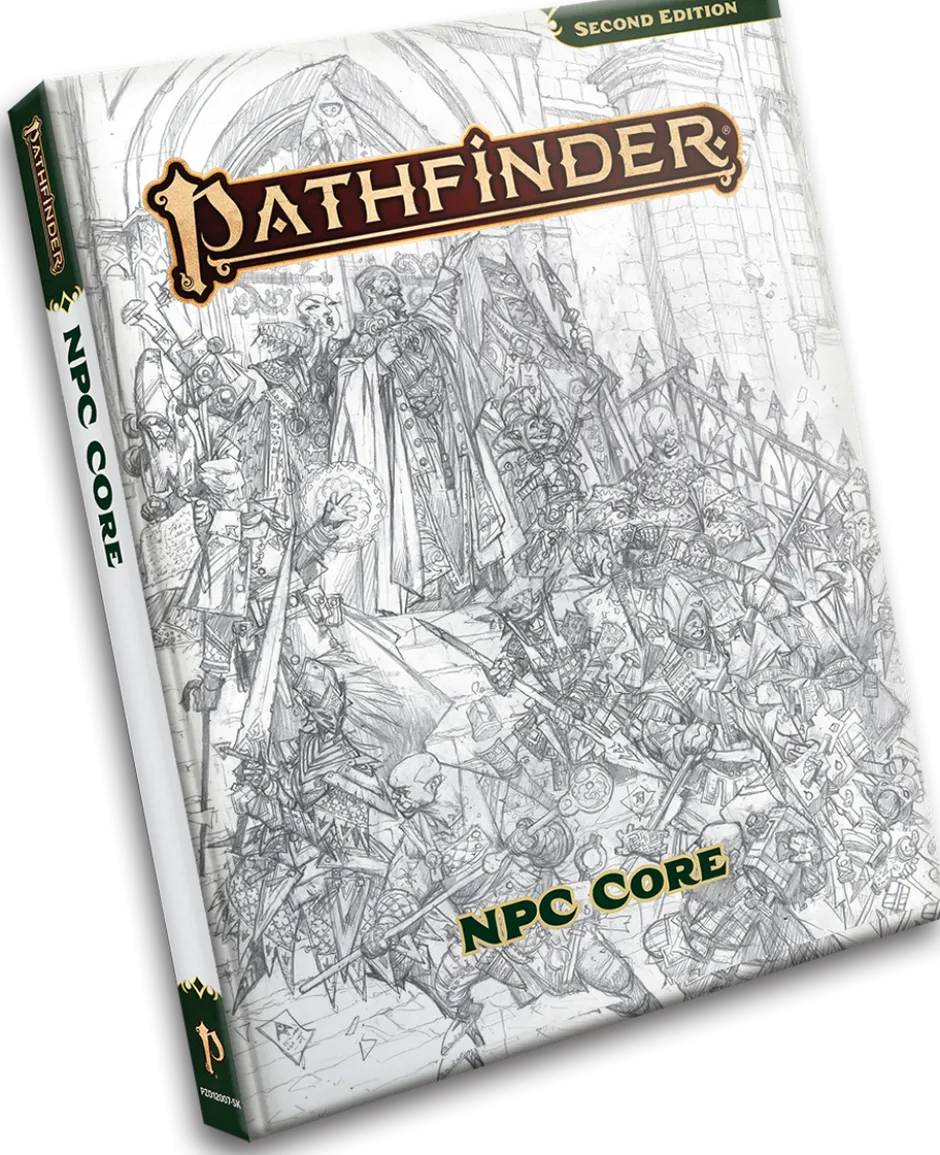 Pathfinder 2E: NPC Core Sketch Cover VO