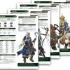 Pathfinder 2 - 8 Pré-tirés niveau 1 etniveau 3