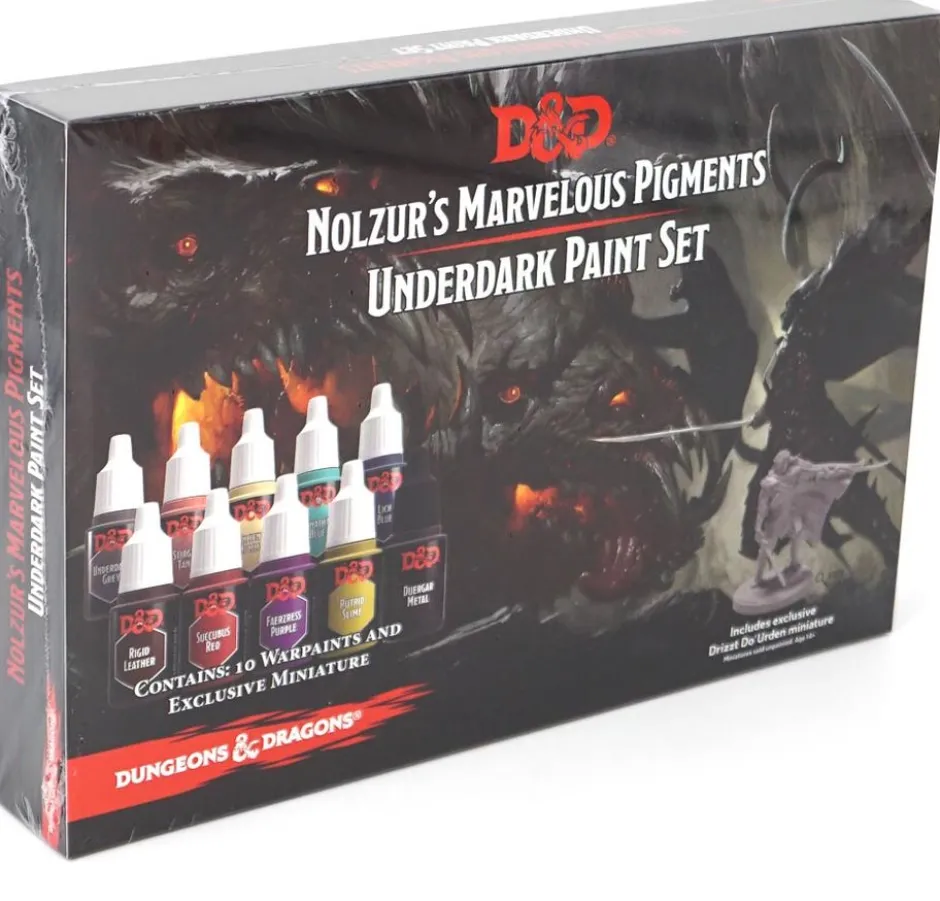 Peinture : D&D Underdark Paint Set avec figurine exclusive Drizzt Do'Urden