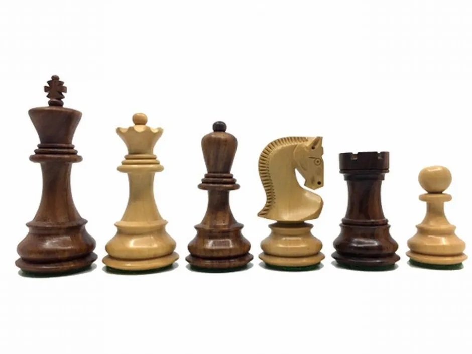 Pièces echecs 75mm Seesham et Buis Luxe