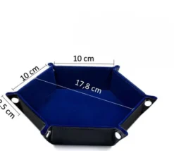 Piste à dés hexagonale bleue