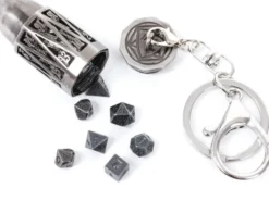 Porte-clés Balle & Mini Dés – Collection Gunslinger