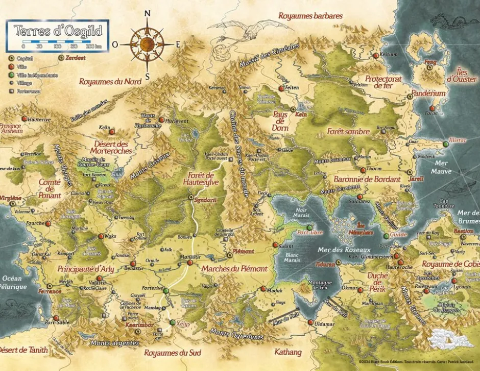 Poster des Terres d'Osgild - Chroniques Oubliées 2ème Edition