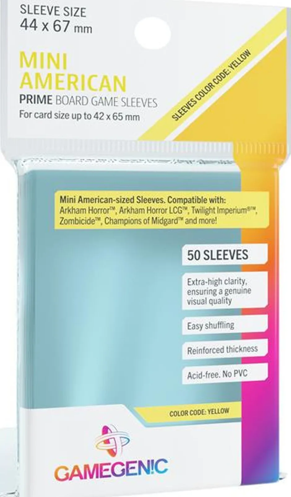 Protège-cartes : Gamegenic Mini American Prime Sleeves (44x67 mm)