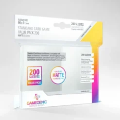 Protège-cartes : Gamegenic Standard Card Game Value Pack 200 Matte Sleeves (66x91mm)