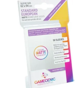 Protège-cartes : Gamegenic Standard European Matte Sleeves (62x94mm)