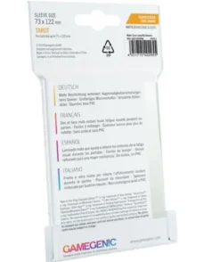 Protège-cartes : Gamegenic Tarot Matte Sleeves (73x122 mm)