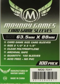 Protège-cartes : Mayday Games Card 63.5x88mm STANDARD