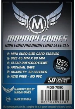 Protège-cartes : Mayday Games Card 45x68mm Mini Euro PREMIUM