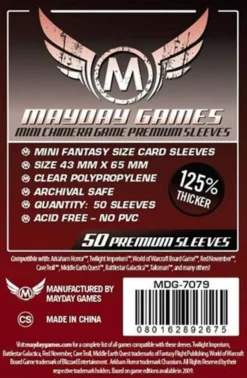 Protège-cartes : Mayday Games Card 43x65mm Mini Chimera PREMIUM