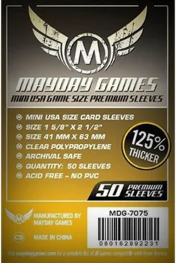 Protège-cartes : Mayday Games Card 41x63mm Mini USA PREMIUM