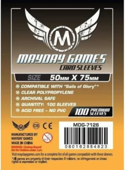 Protège-cartes : Mayday Games Card Sleeves 50x75 Standard