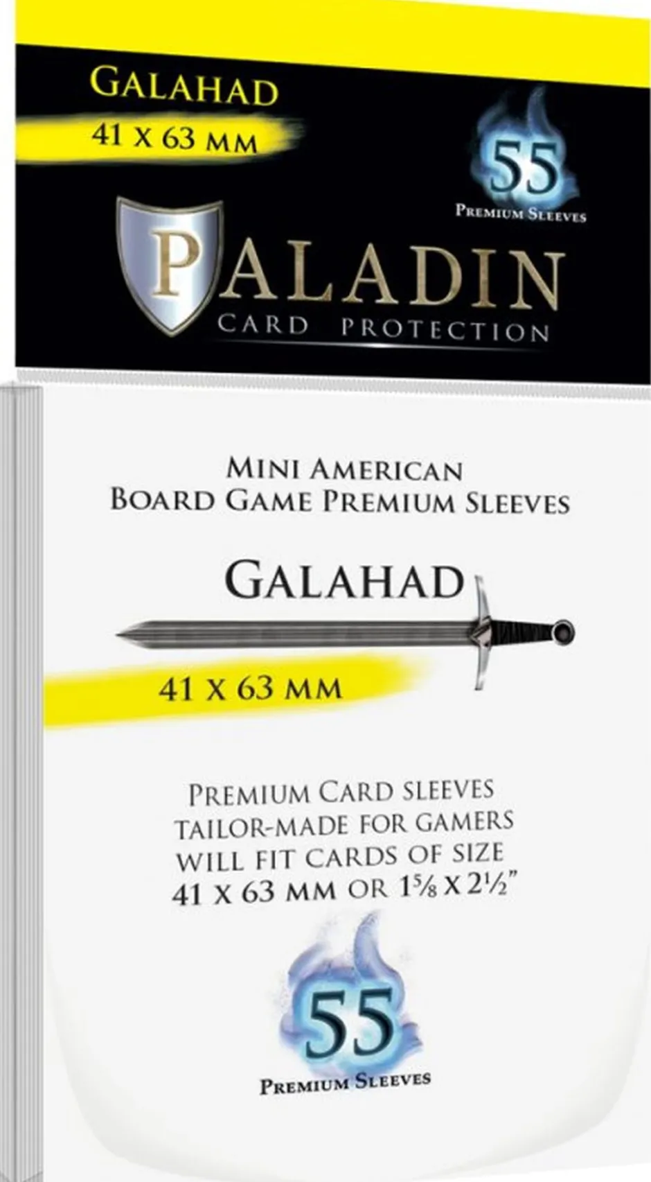 Protège-cartes : Paladin Galahad Premium Sleeves (41x63mm)