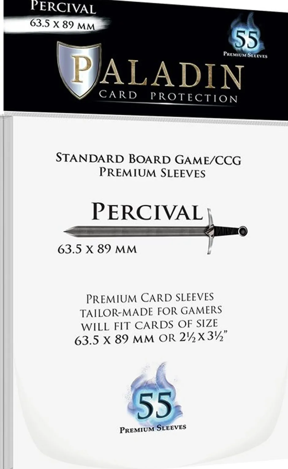 Protège-cartes : Paladin Percival Standard Sleeves (63.5x89mm)