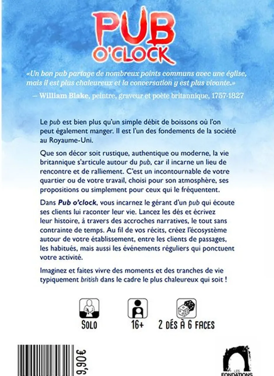Pub o’Clock – Jeu de Rôle Solo