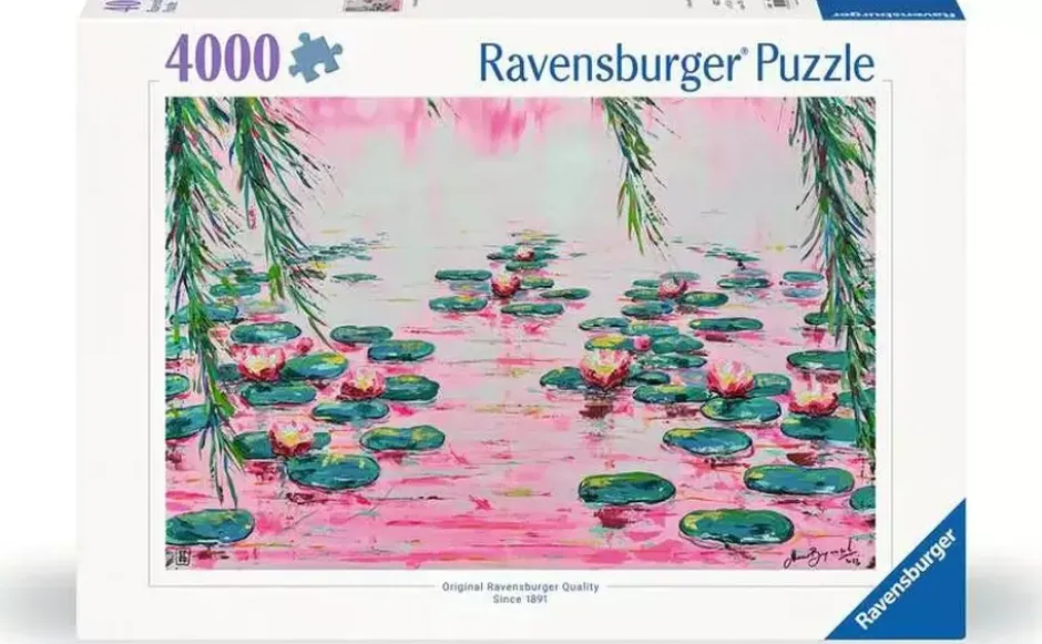 Puzzle : Les nénuphars roses
