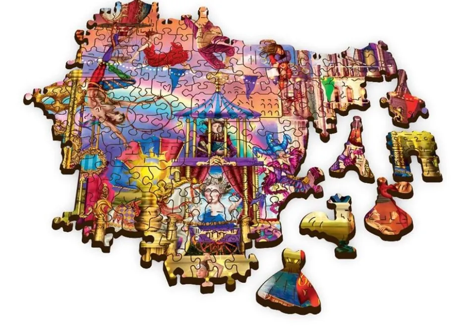 Puzzle 500 pièces en bois - Magic World